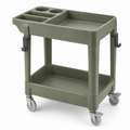 Compact Two-Level Detailing Cart with Tool Organizer